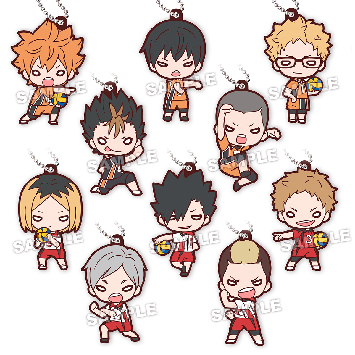 にとたんハイキュー!! 烏野VS音駒ラバーマスコット｜商品情報｜タカラ