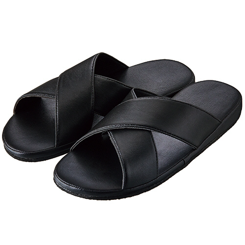 たのめーる】TANOSEE クロスバンドサンダル ブラック 1足の通販