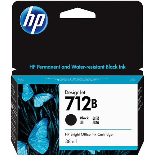 たのめーる】HP HP712B インクカートリッジ ブラック 38mL 3ED28A 1個