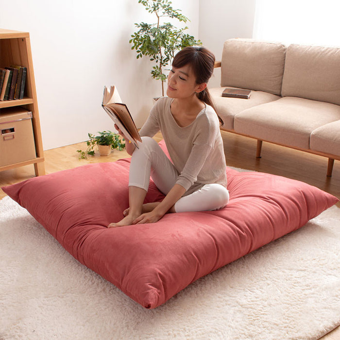 超特大クッション 2人で座れる 正方形130cm 国産 日本製 座椅子 ソファ