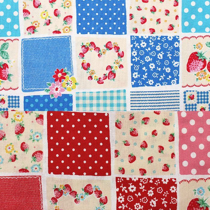 ○アウトレット サイズ変更不可○ストロベリーパッチ【巾着袋3点セット