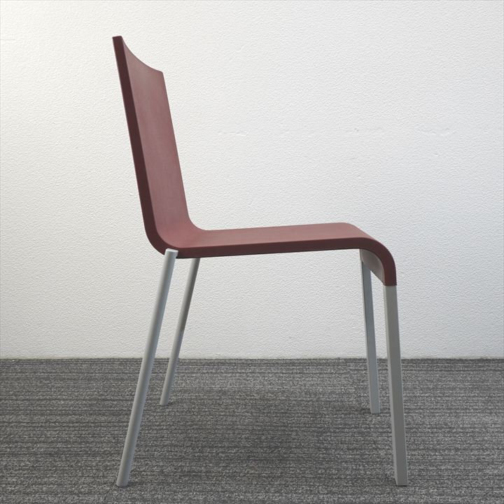 ヴィトラ .03(ゼロスリー) スタッキングチェア レッド- 中古オフィス