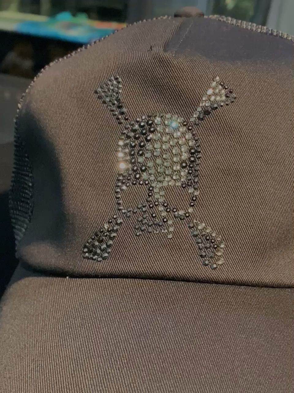 Roen - スワロスカルメッシュベースボールキャップ / BLACK×クリア