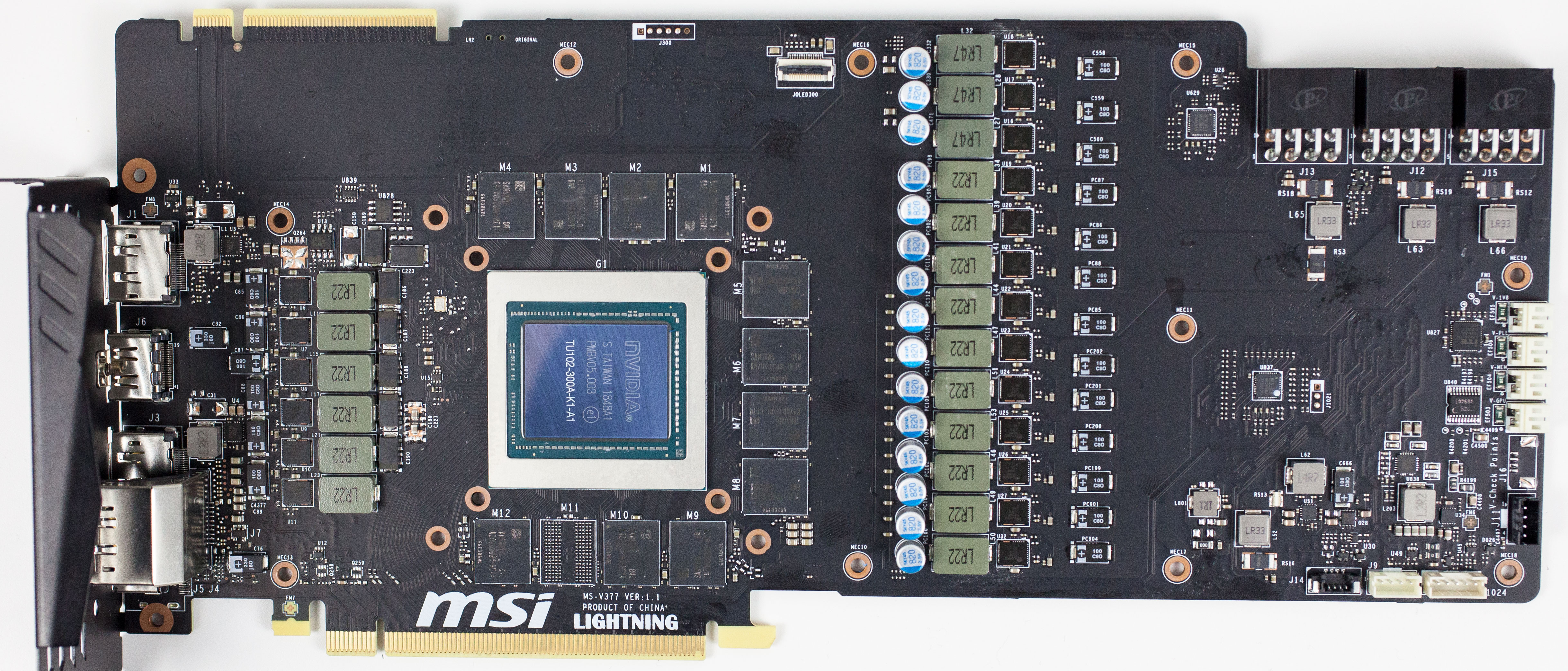 MSI GeForce RTX 2080 Ti Lightning Z 11 GB Review - Circuit Board