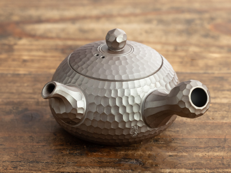 萬古焼 急須 ダイヤカット 伊呂久作 100 ml [POT-23-041-0100