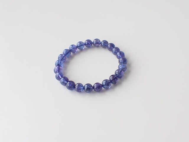TK0208 【プレミアム】 タンザナイト 8mm ブレスレット