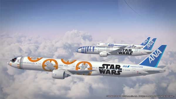 ANA、スター・ウォーズ特別塗装機『BB-8 ANA JET』を3月27日にロール