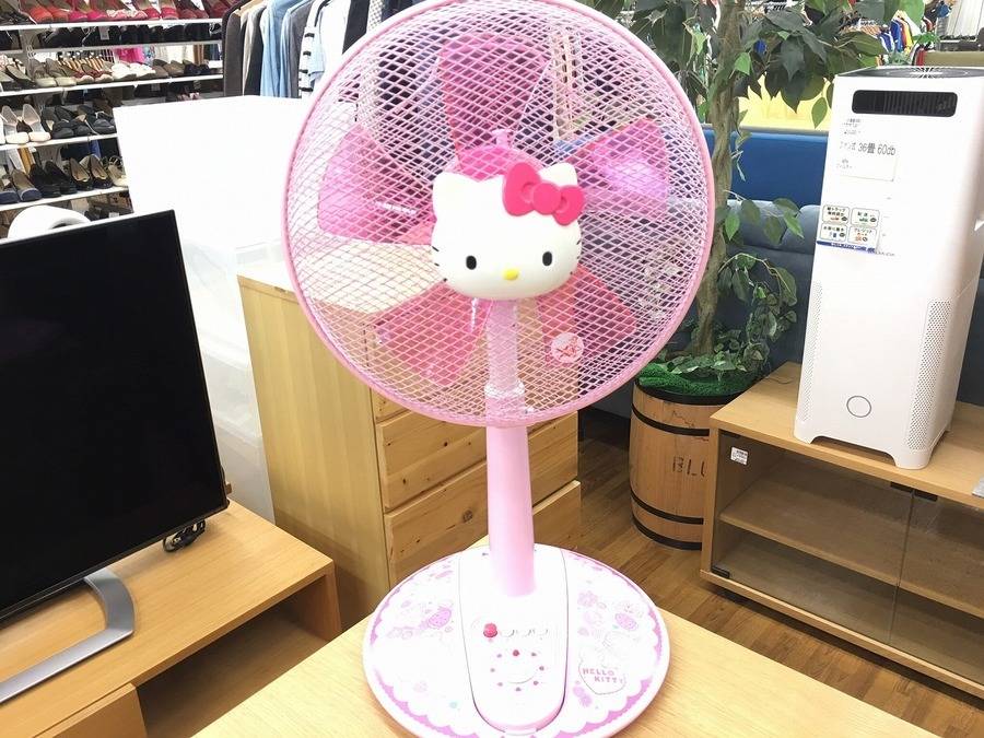 かわいいハローキティ！メカ式リビング扇風機が入荷しました。【鎌ヶ谷