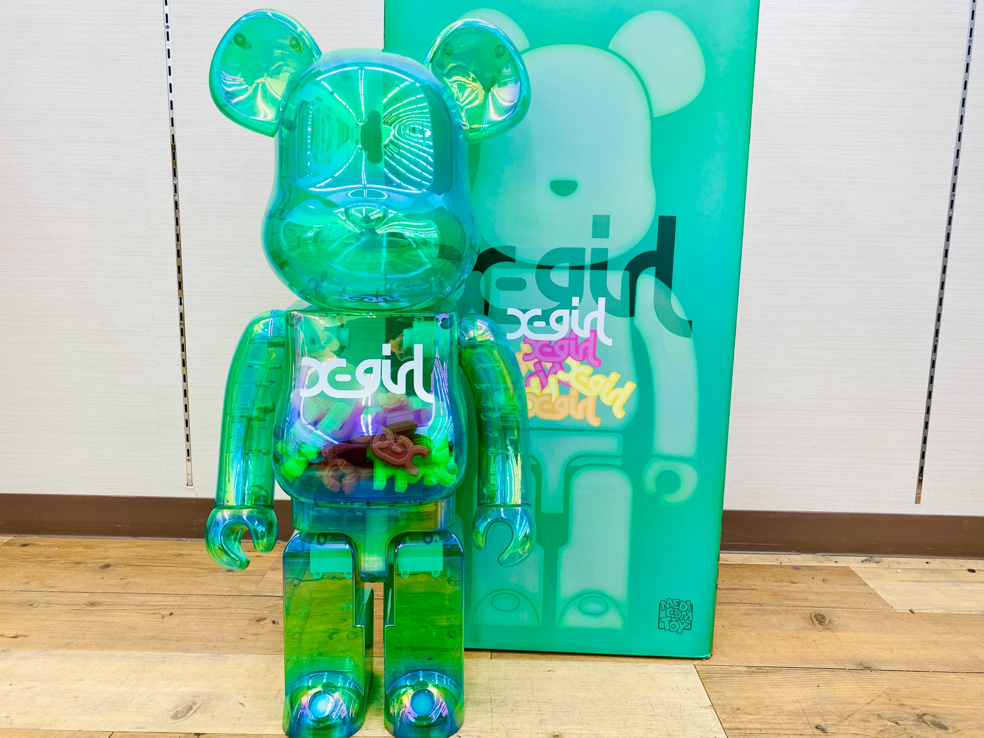MEDICOM TOY(メディコムトイ) BE@RBRICK X-girl CLEAR GREEN(ベア