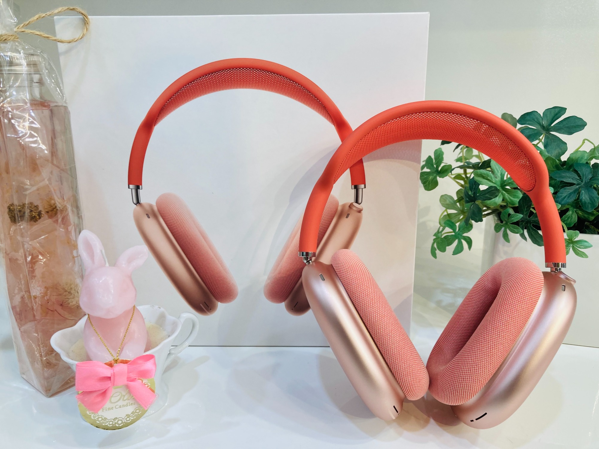 Apple AirPods Max(エアーポッズ マックス) Pink with Red Headband