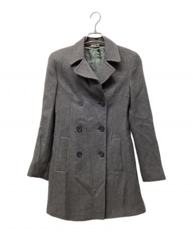 中古・古着通販】MIU MIU (ミュウミュウ) ウールコート グレー サイズ
