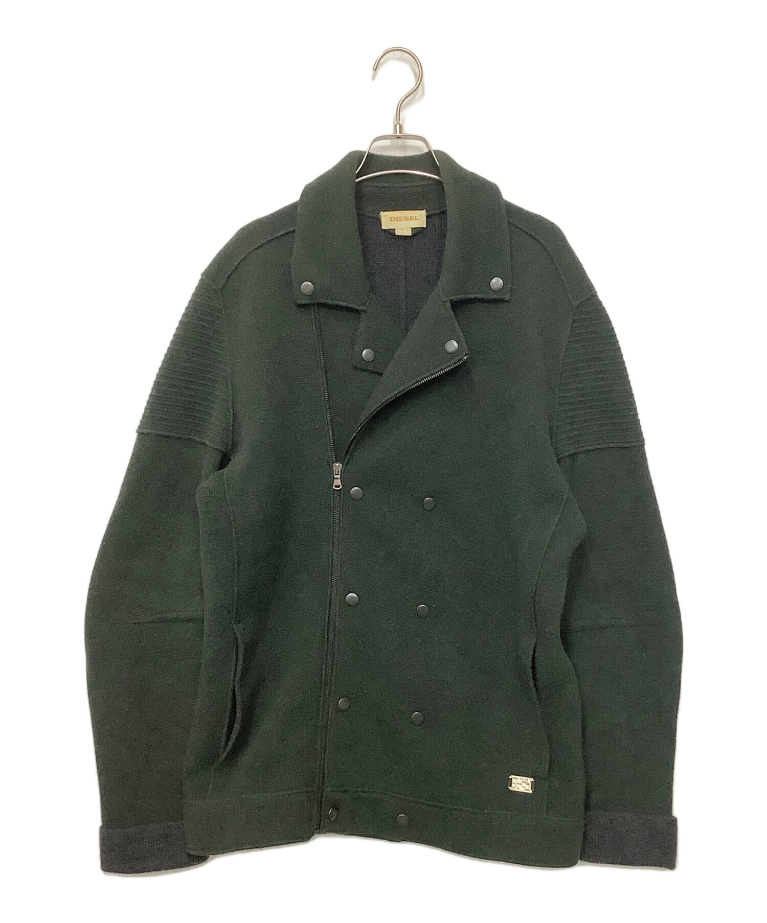 中古・古着通販】DIESEL (ディーゼル) ダブルライダースニット