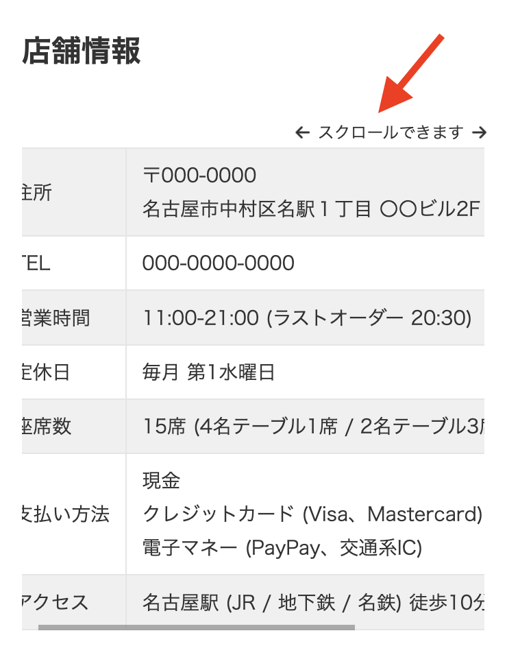 VK Blocks 1.85.0 の WordPress 標準のテーブルブロックで水平