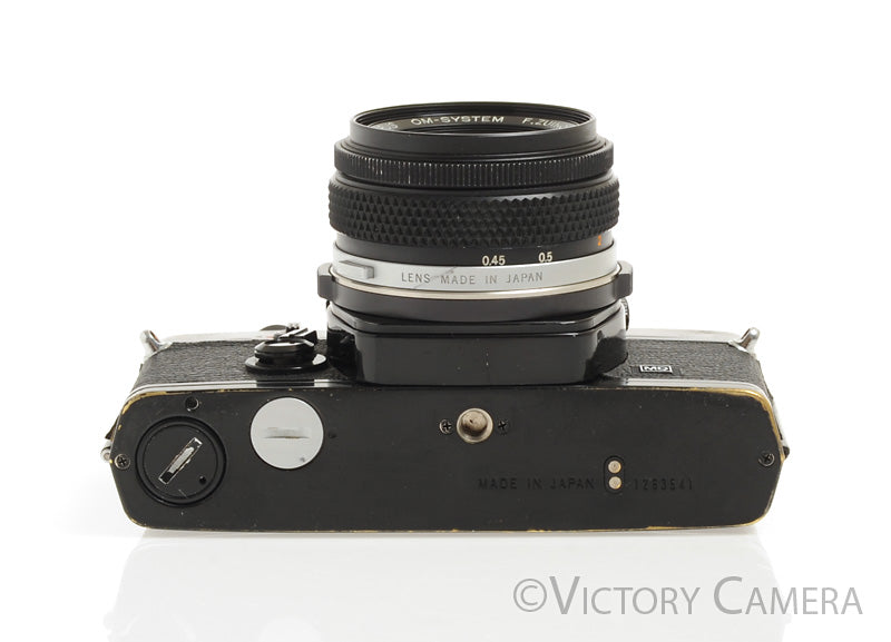 Olympus OM-1 MD Black Film Camera Body w/ 50mm F1.8 Lens [EXC+]