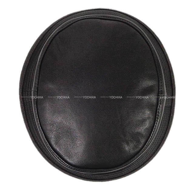 HERMES エルメス レディース モッチプール レザー ハット 帽子 #59 黒