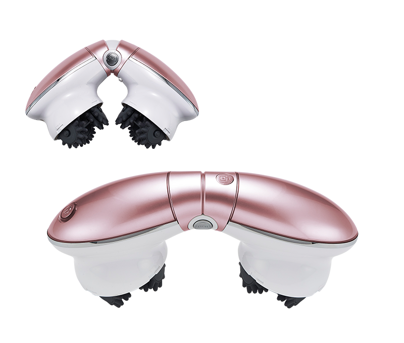 ダブルヘッド×3D高速回転ローラーでパワフルに挟んでもみ出す