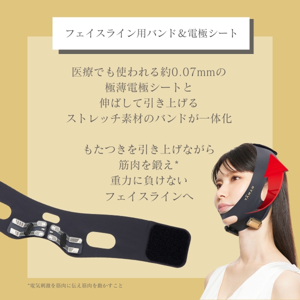 デザインリフトモア 電極シート（フェイスライン）｜ヤーマン公式通販