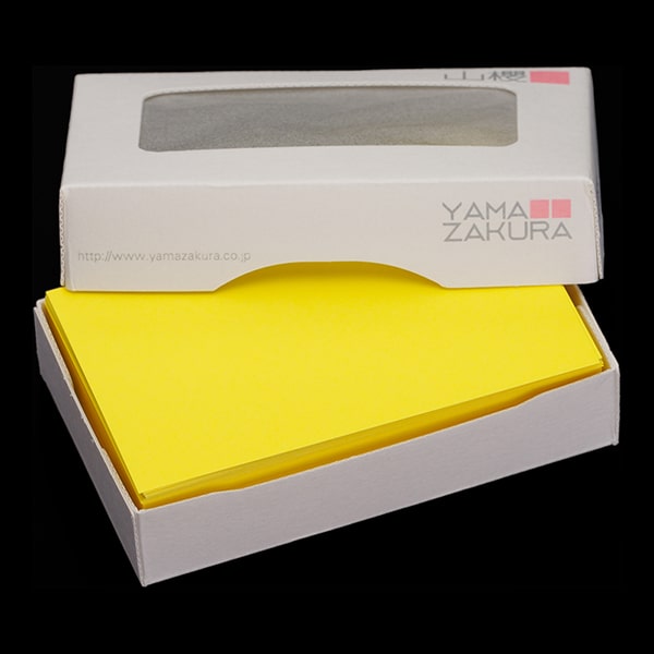 山櫻名刺 4号 C78 イエロー: 名刺【オンラインショップ SOREAL(ソレアル)】