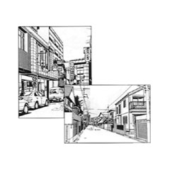 Eazyカットブック Vol.7 住宅街田舎編 | ゆめ画材