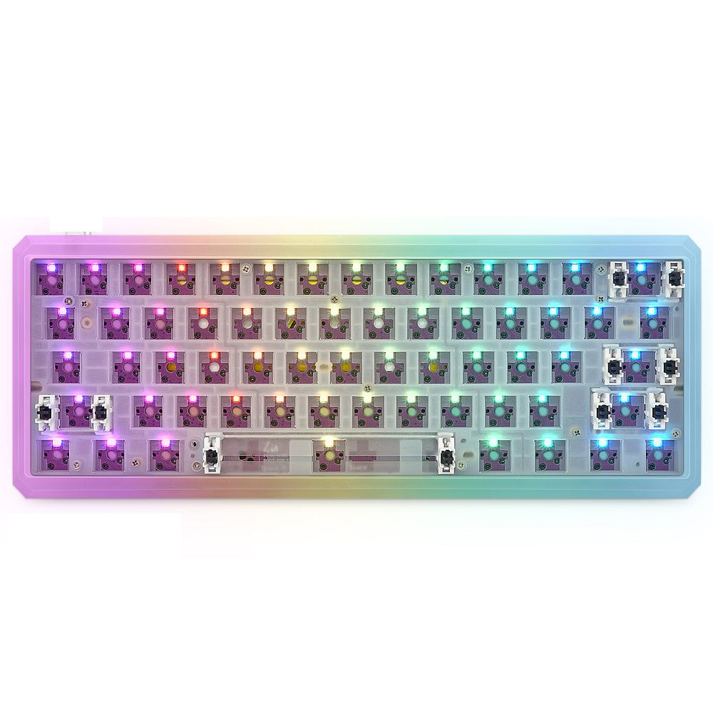 YUNZII GK61 CNC Lite-Gasket Keyboard Kit With Translucent PC