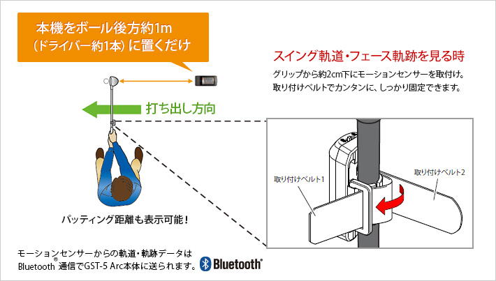 GST-5Arc｜ゴルフスイングトレーナー｜Yupiteru（ユピテル）