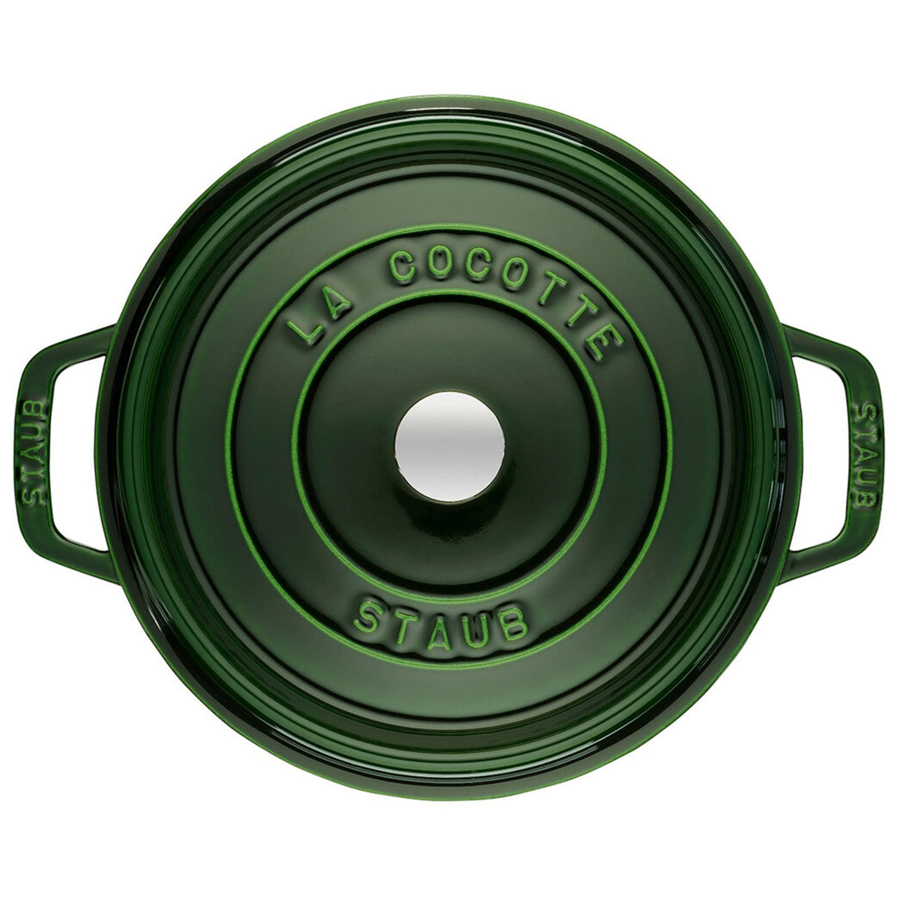 COCOTTE RONDE 22cm バジルカラー staub ストウブ ココット バジル