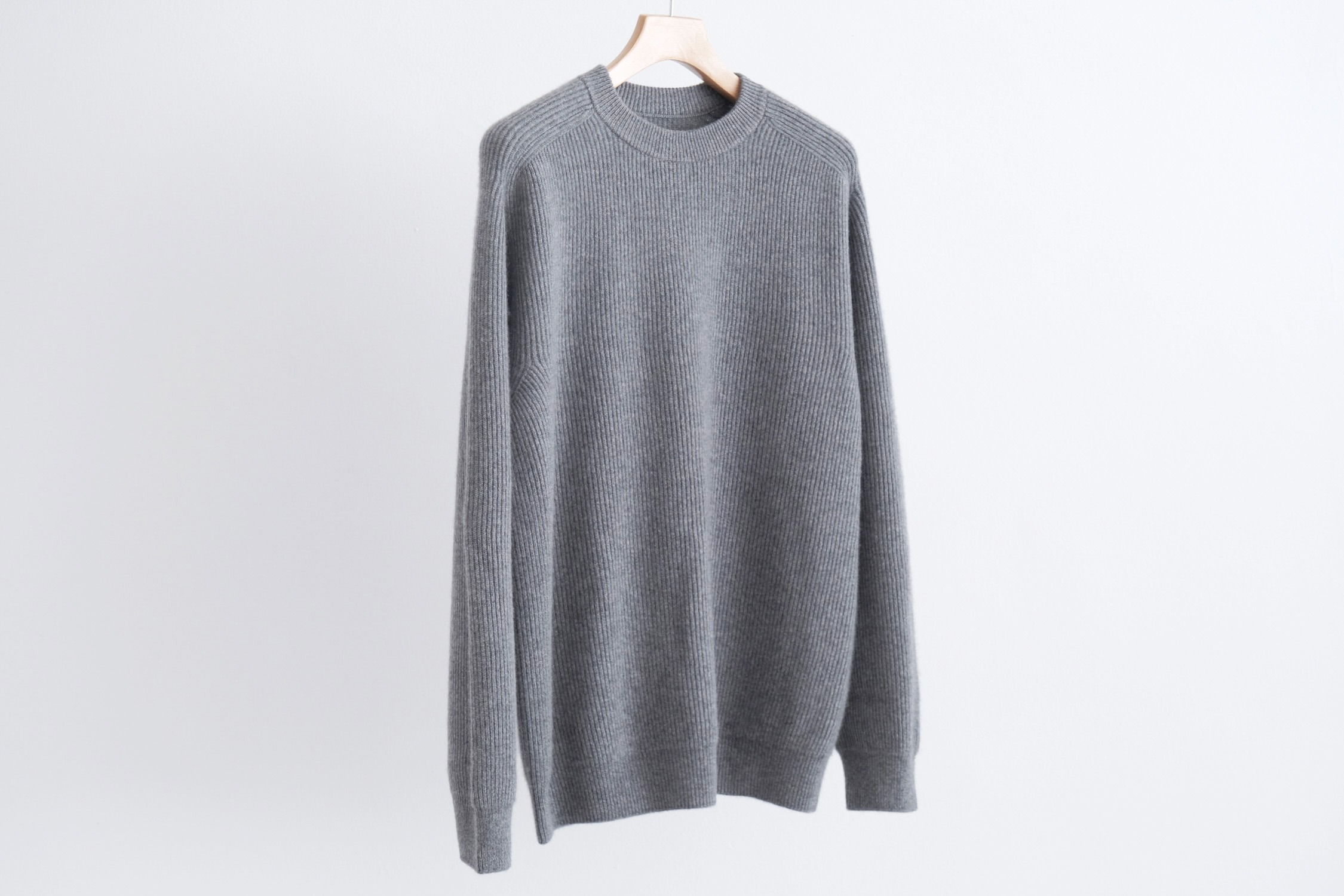 INNOCENT CASHMERE RIB CREW NECK - WUNDER