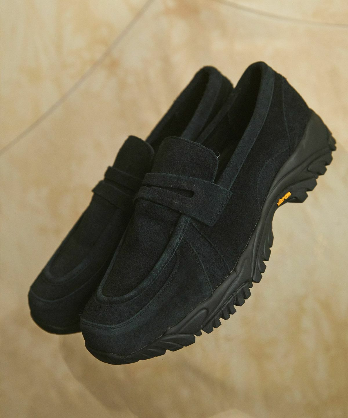 Vibram × OPENING ACT] ボリュームVIBRAMソールリアルレザースウェード