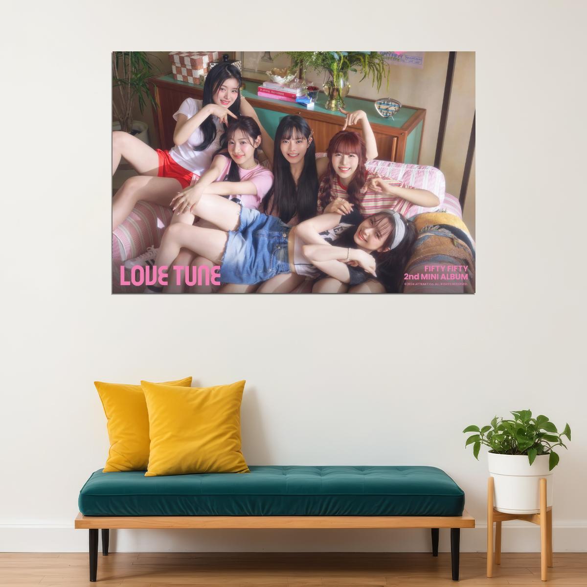 Poster - FIFTY FIFTY Photo Music Poster K-Pop Home Decor For
