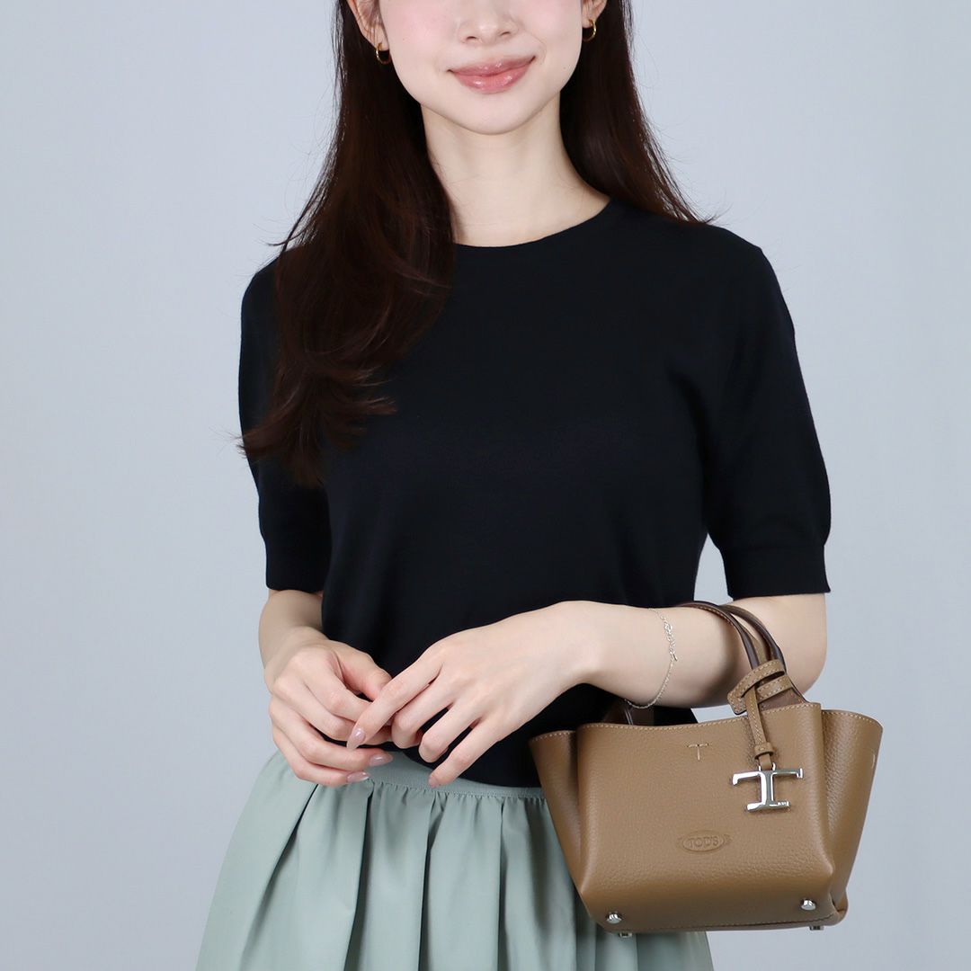 トッズ TODS 2WAYバッグレザー バッグ マイクロ Tタイムレス