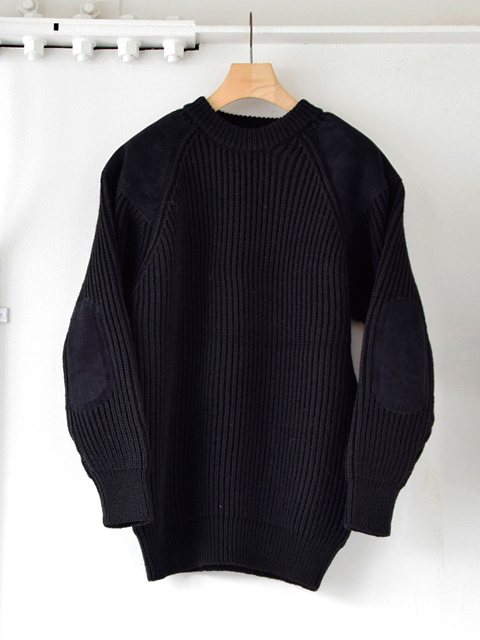 COMOLI BLACK SHEEP ガンパッチニット | 大阪心斎橋のメンズ洋服の