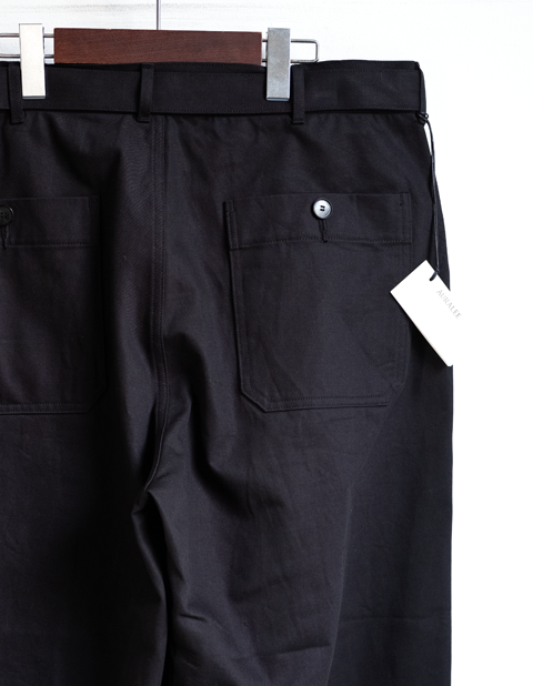 AURALEE Hard Twist Finx Heavy Chino Belted Pants | 大阪心斎橋の