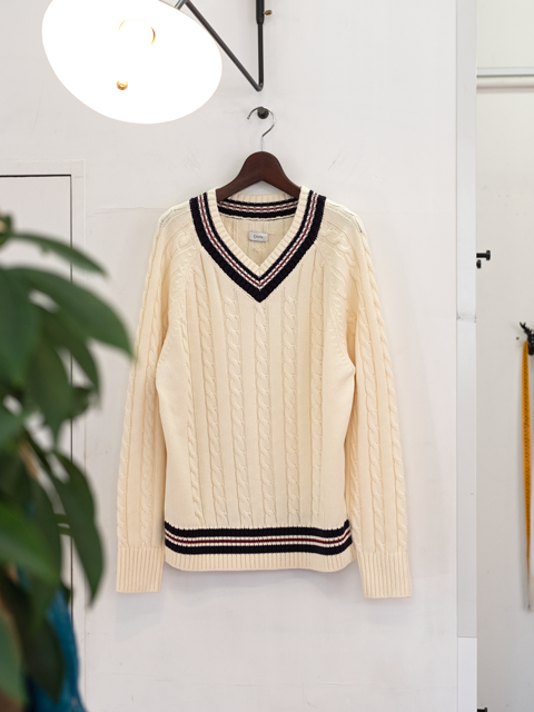 CIOTA スビンコットン チルデンニット | 大阪心斎橋のメンズ洋服の