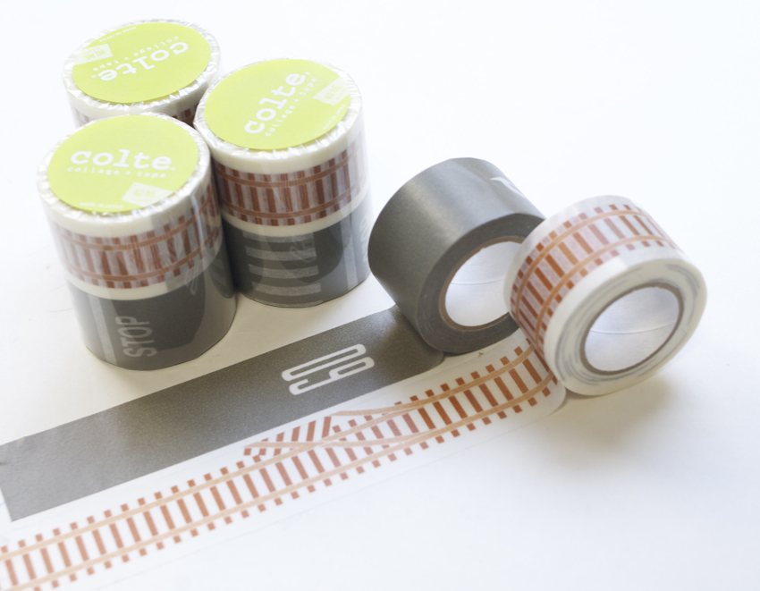 メーカー廃番】マスキングテープ みち（線路・道路） 2巻入/天馬