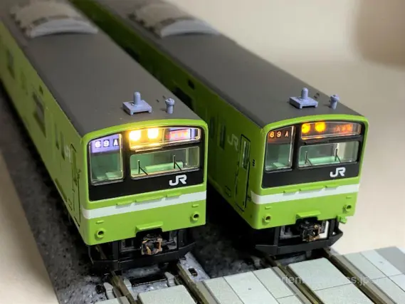 201系体質改善工事施工車・ウグイス を弄る。その1 Microace A2592 7両