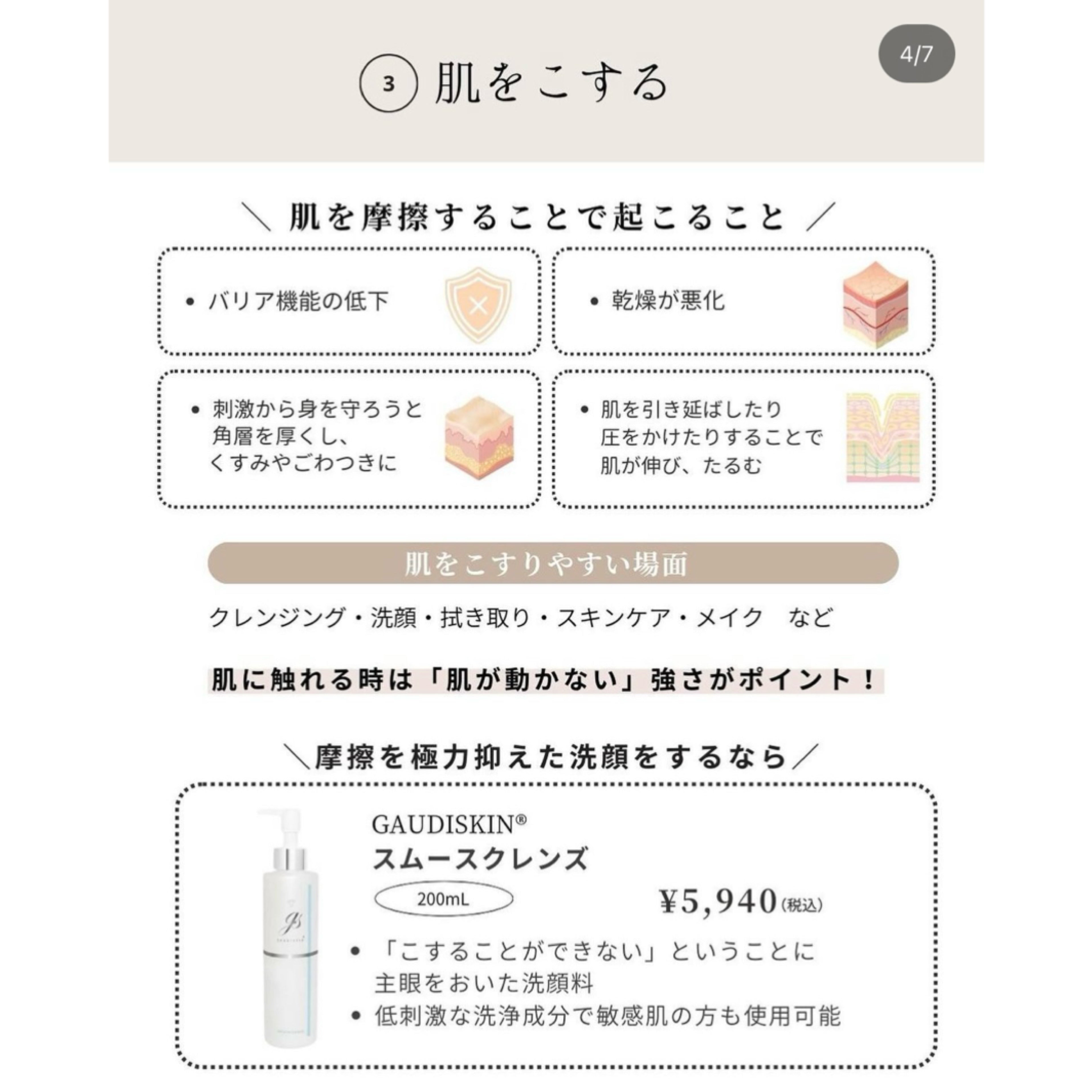 ガウディスキン スムースクレンズ｜ドクターズコスメ専門通販サイトの