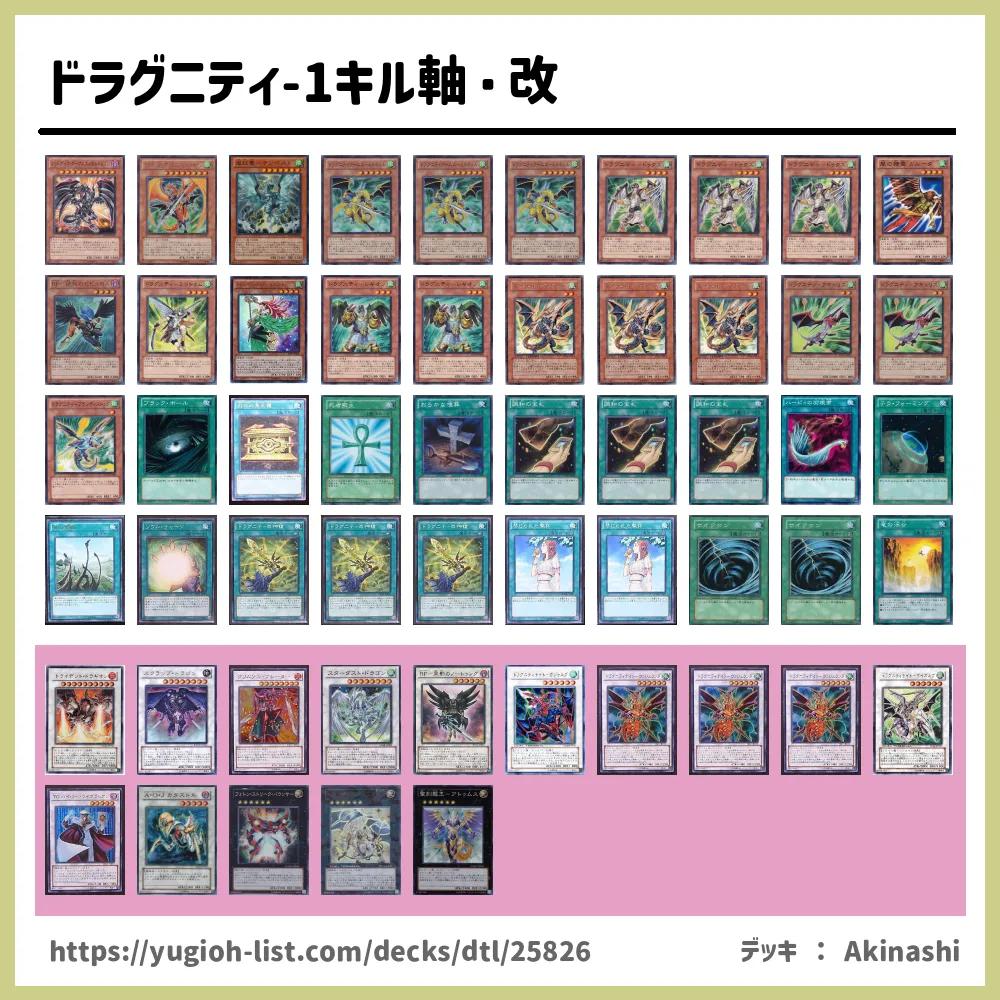 ドラグニティ-1キル軸・改遊戯王デッキレシピドラグニティ【ビート