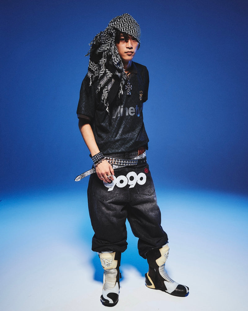 9090 OG Logo Painted Denim Pants – YZ