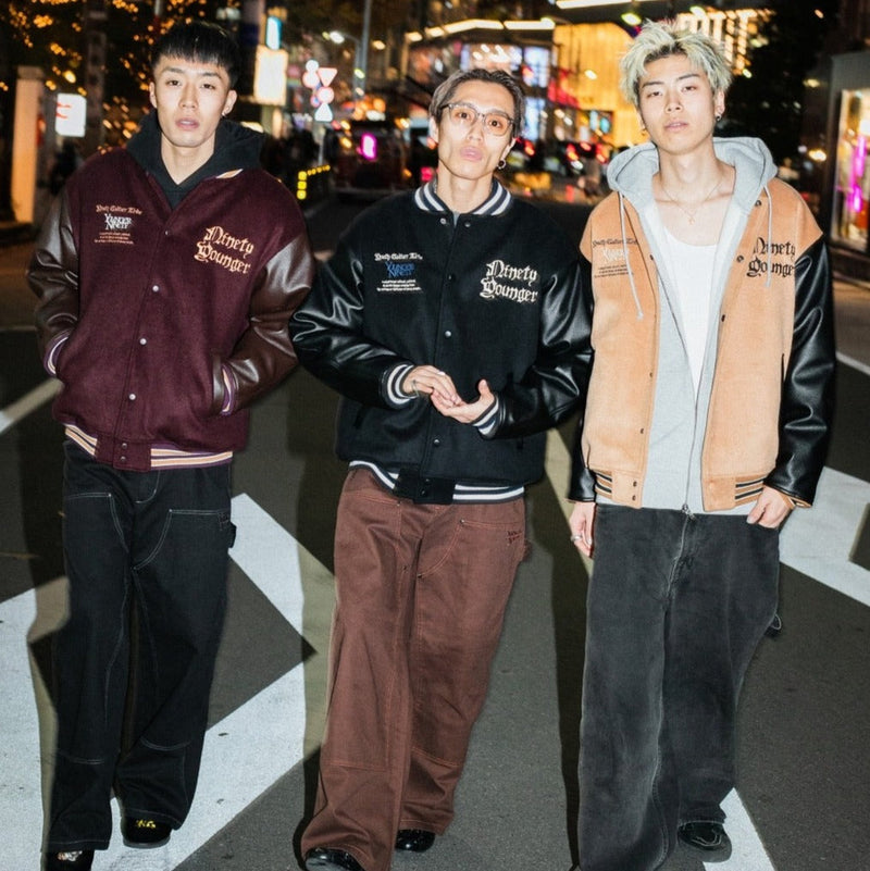 9090×younger song Old English Stadium Jacket – YZ