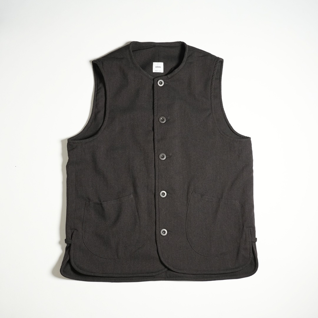ARAN（アラン） VEST Brown - ZABOU