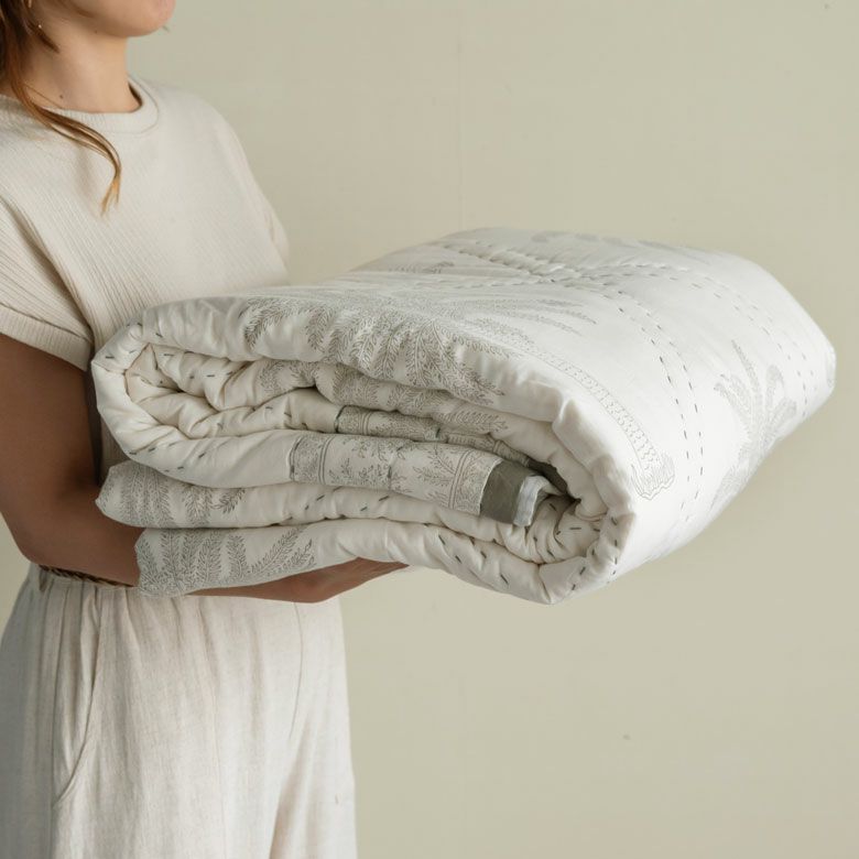 マルチカバー キルト ヤシの木 200×250㎝ | インテリア雑貨のPayung