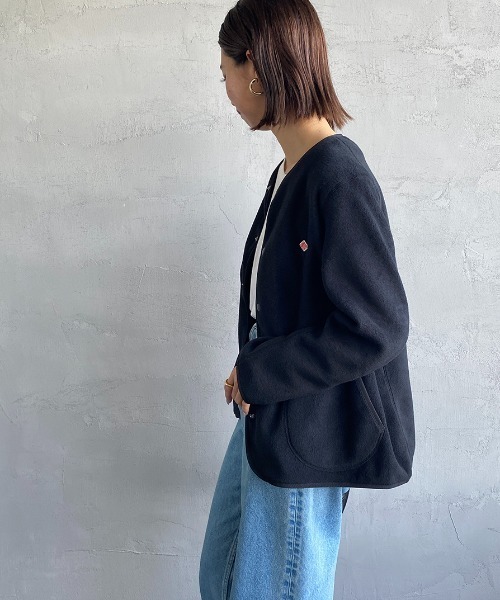 Danton（ダントン） ジャケット ノーカラージャケット フリース ノー