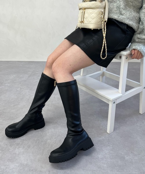 ORiental TRaffic（オリエンタルトラフィック） ブーツ 厚底ストレッチ