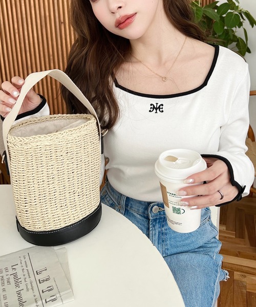 moment+ かごバッグ カゴバッグ 2WAYバスケットかごバッグ : ZOZOTOWN