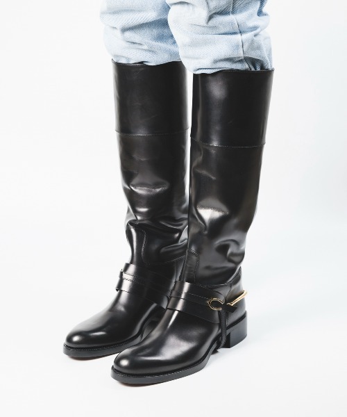 SARTORE（サルトル） ブーツ 金具デザインロングブーツ/SR4019