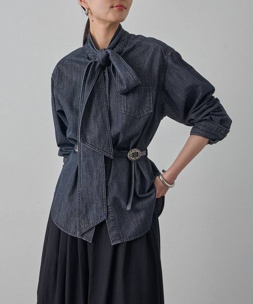 Loungedress（ラウンジドレス） ブラウス シャツ デニムボウタイ