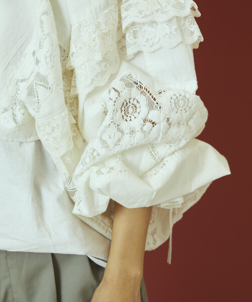 Freada（フリーダ） ブラウス シャツ 2WAYレースボレロ ＆ チャップス