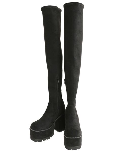 EMODA（エモダ） ブーツ スクエアフィットロングブーツ レディース