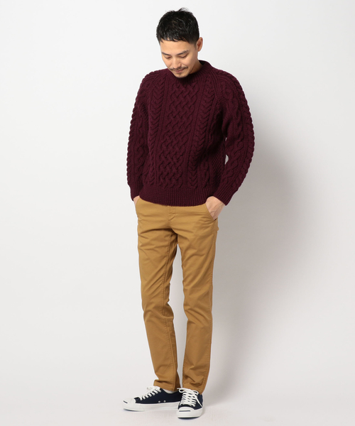 SHIPS（シップス） セーター ニット INVERALLAN: 「1A」 ウール クルー