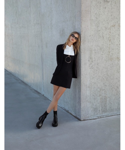 CHARLES ＆ KEITH（チャールズ&キース） ブーツ ニットソックス リッ